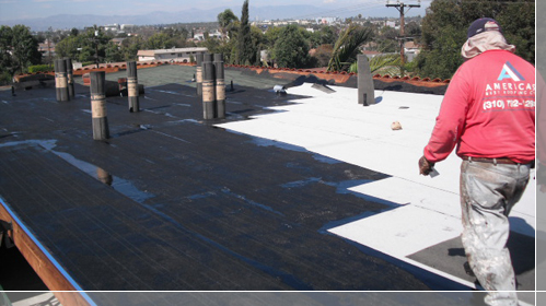 Installation of interplys in a 4-ply capsheet roofing system
