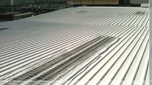 Standing seam metal roof restoration